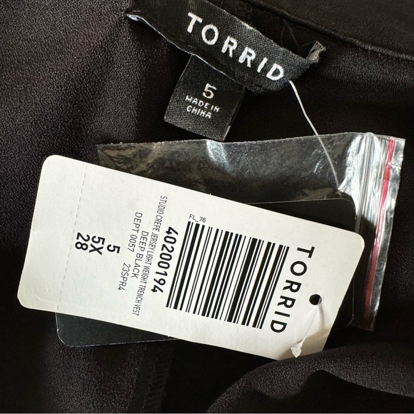 NWT TORRID Size 5X Black Dress (Belt Missing) - Picture 5 of 6